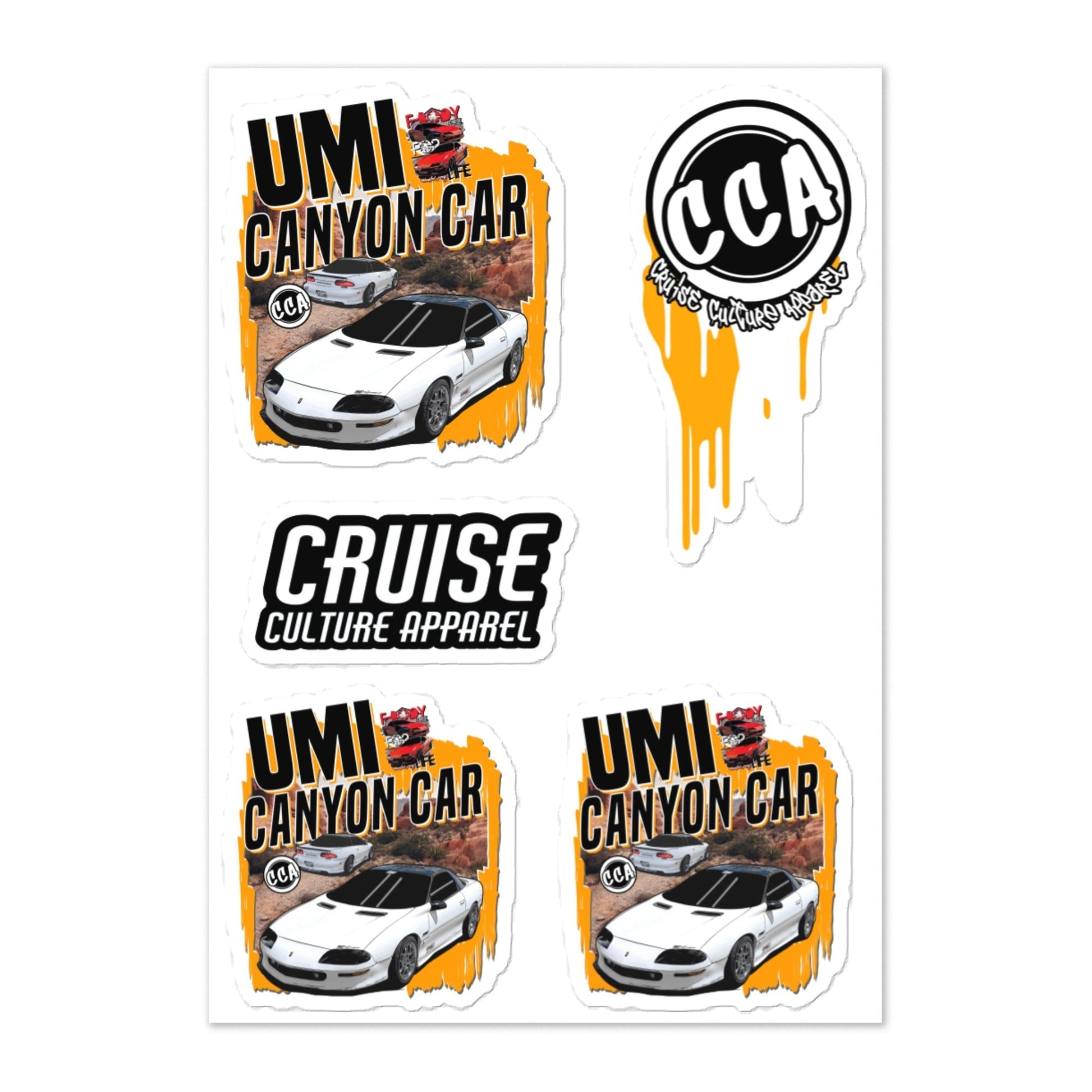UMI Canyon Car Sticker Sheet